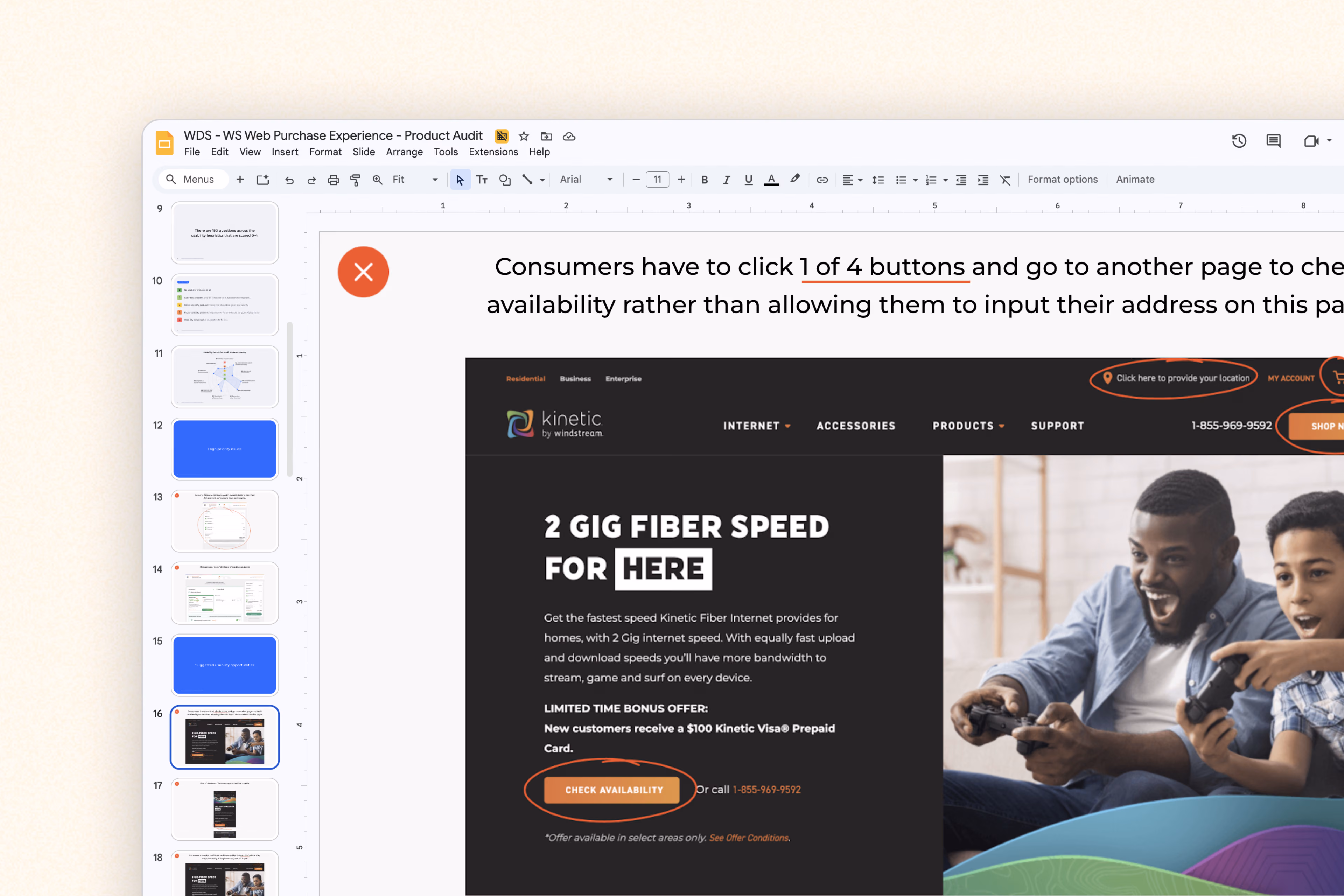Design system pitch that won the Kinetic project