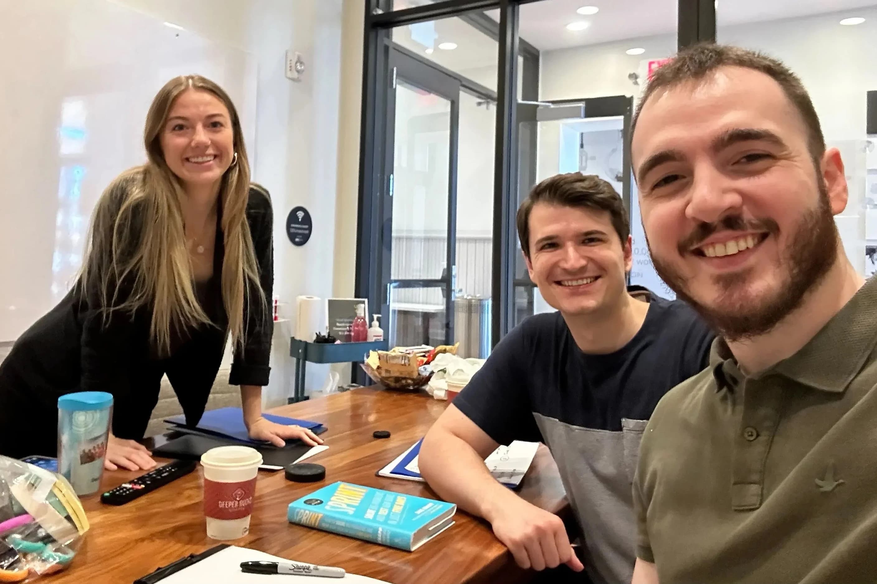 The Pulse team during the design sprint
